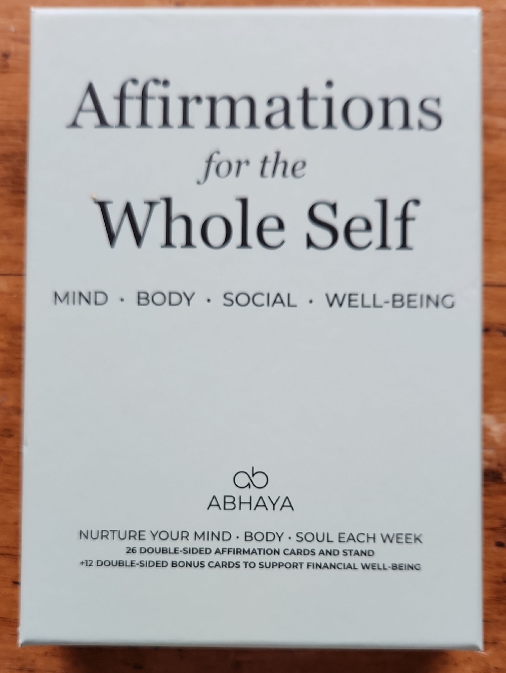 Affirmations for the Whole Self Deck by ABHAYA - Light Mint